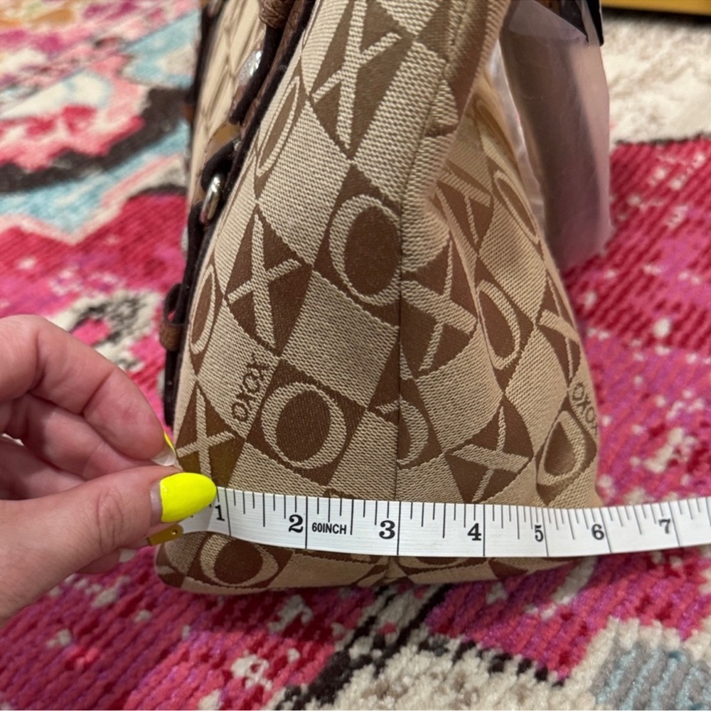 XOXO Tan and Brown Checkered Shoulder Bag NWT - Picture 9 of 9
